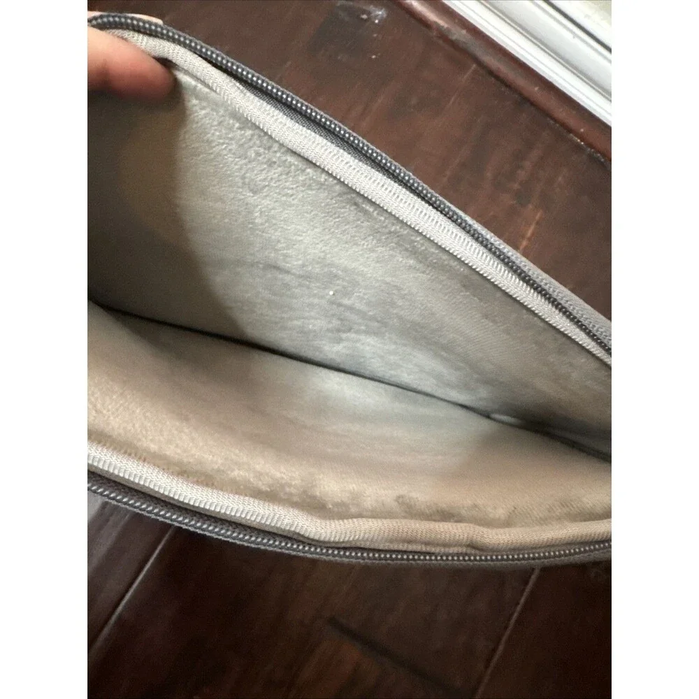 Voova Gray Laptop Sleeve Bag with Pockets Water Resistant Computer For 13 Inch
